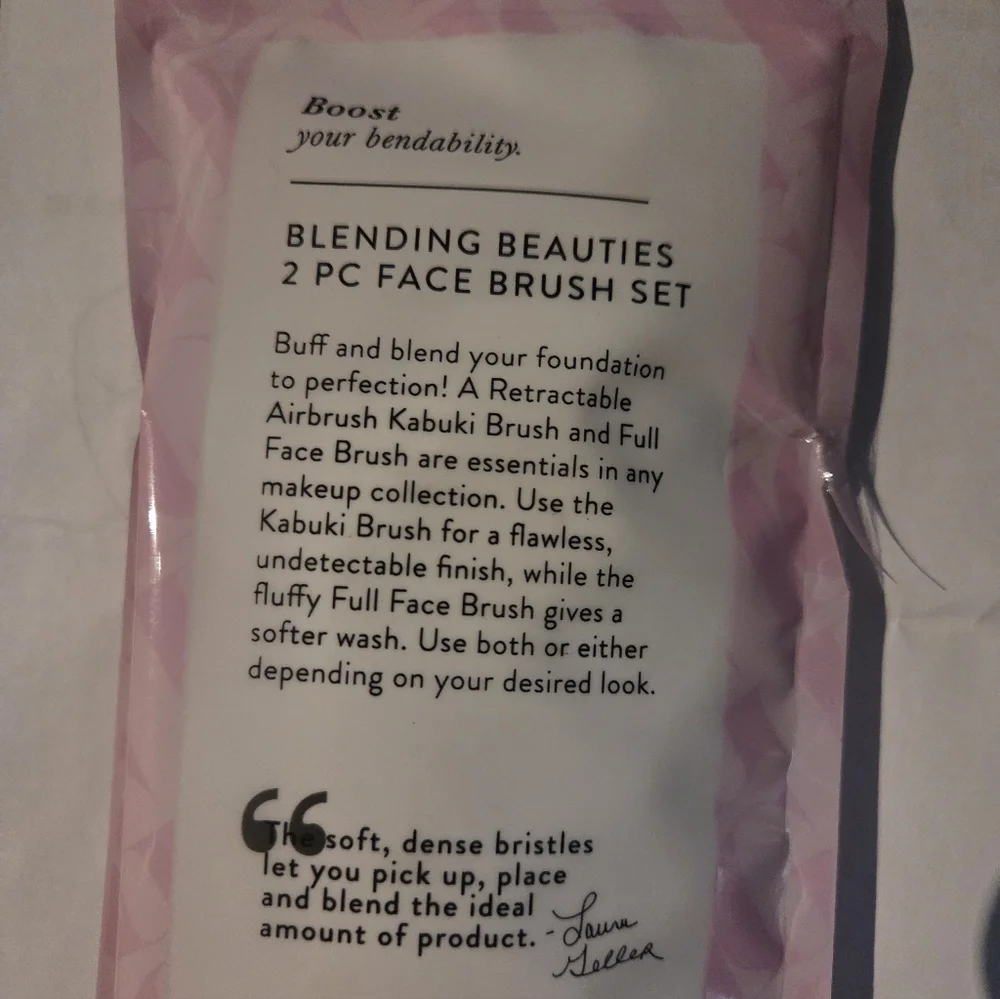 Laura Geller Blending Beauties‎ 2 PC Face Brush Set NEW